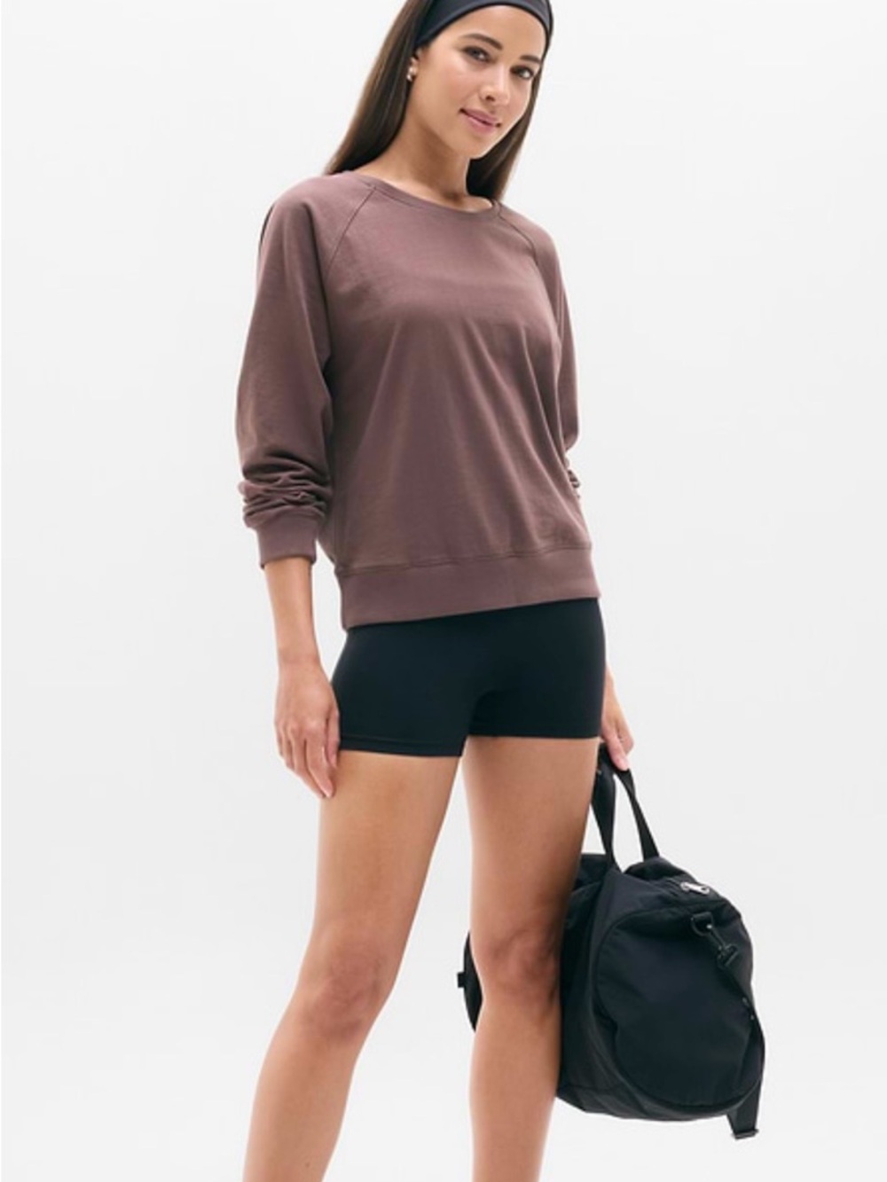 Athleta - Airy Terry Cotton Sweatshirt - Picture 2 of 7